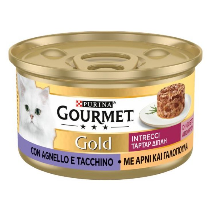 Gourmet Gold Intrecci di Gusto Tacchino e Agnello - 85GR