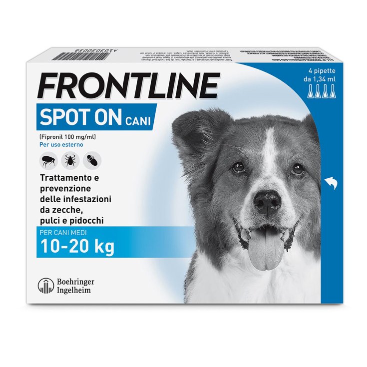Frontline Spot On Cani 10-20Kg 4 Pipette Frontline Spot On Cani 10-20Kg 4 Pipette