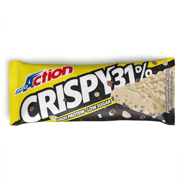 Crispy Bar 31% Cioccolato Bianco-Nocciola PROAction 40g
