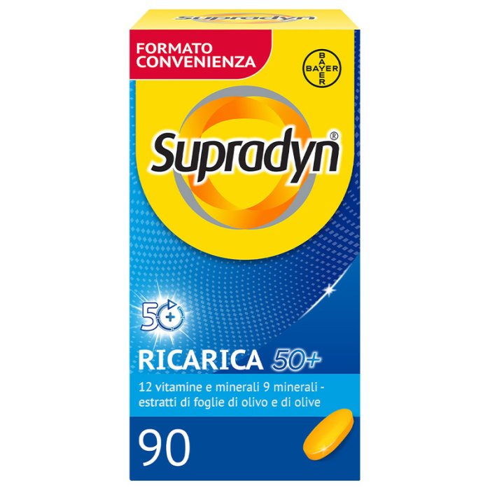 Supradyn Ricarica 50+ Integratore Vitamine e Minerali 90 Compresse