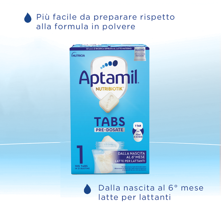 Aptamil Nutribiotik Tabs Pre-Dosate 1 - Farmacia Loreto