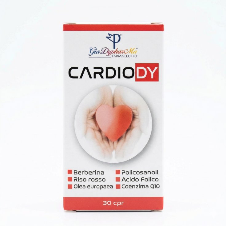 Giadypharma Cardiody Integratore Alimentare per Cuore e Pressione - 30 Compresse