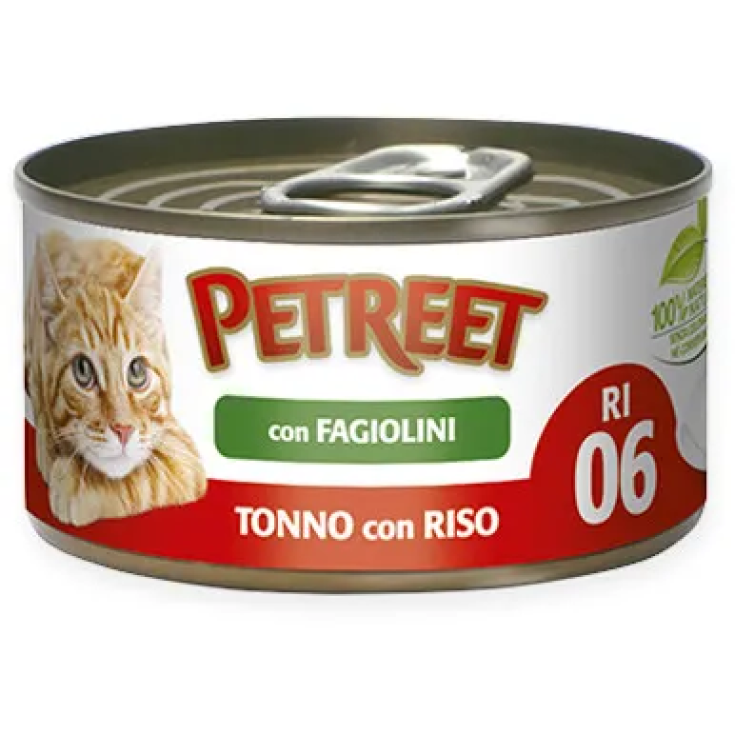 PETREET TONNO RISO FAGIO85G