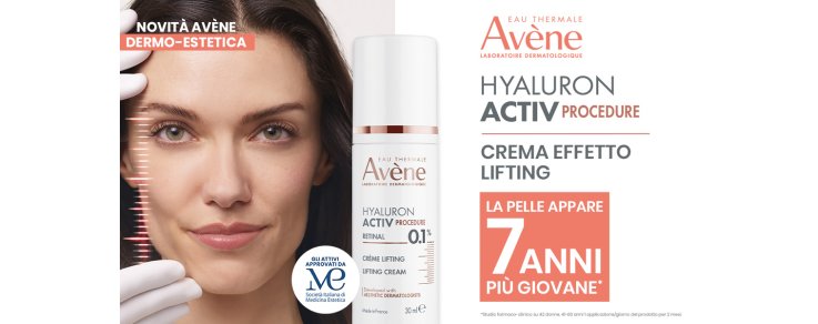 Con Avène Hyaluron Activ Procedure effetto lifting la pelle appare 7 anni più giovane