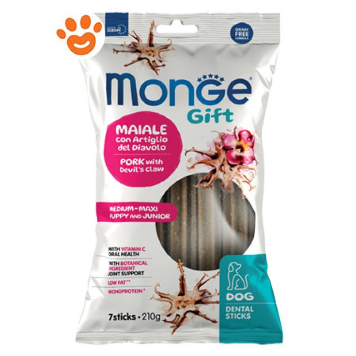 MONGE DOG DENTAL STK GIFT PU M