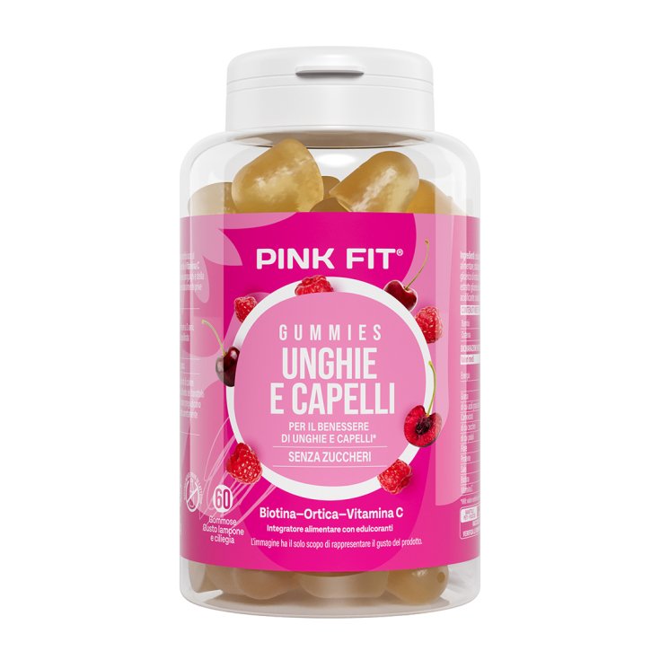 Unghie e Capelli Gummies Pink Fit 60 Gommose