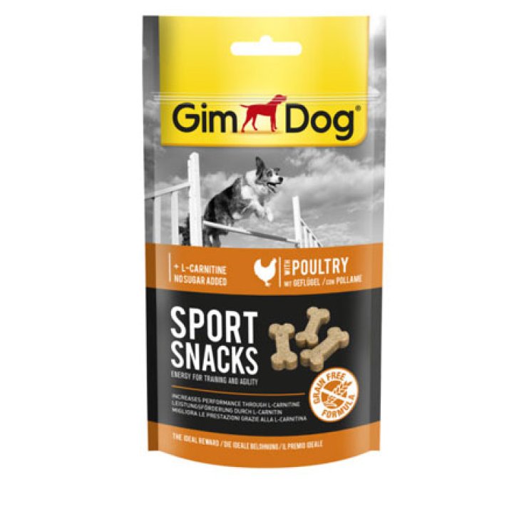 GimDog Sport Snacks Ossicini Grain Free - 60GR - Pollame