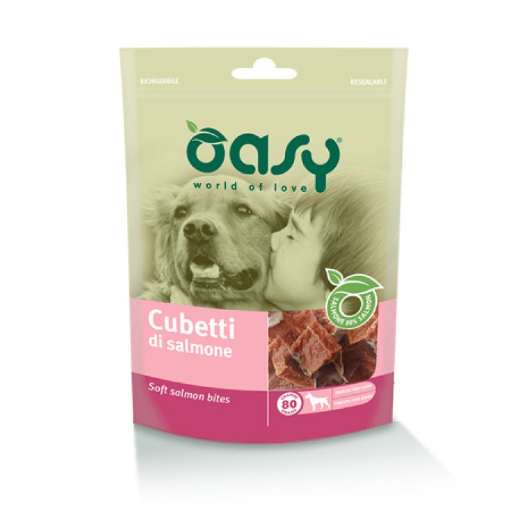 OASY SNACK DOG CUBETTI SALMONE