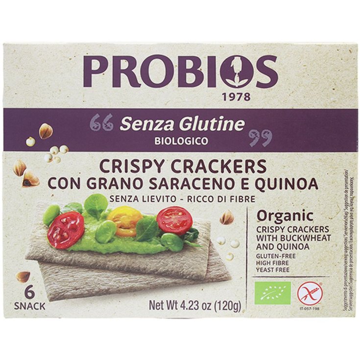 Crispy Crackers con Grano Saraceno e Quinoa Altri Cereali 120g