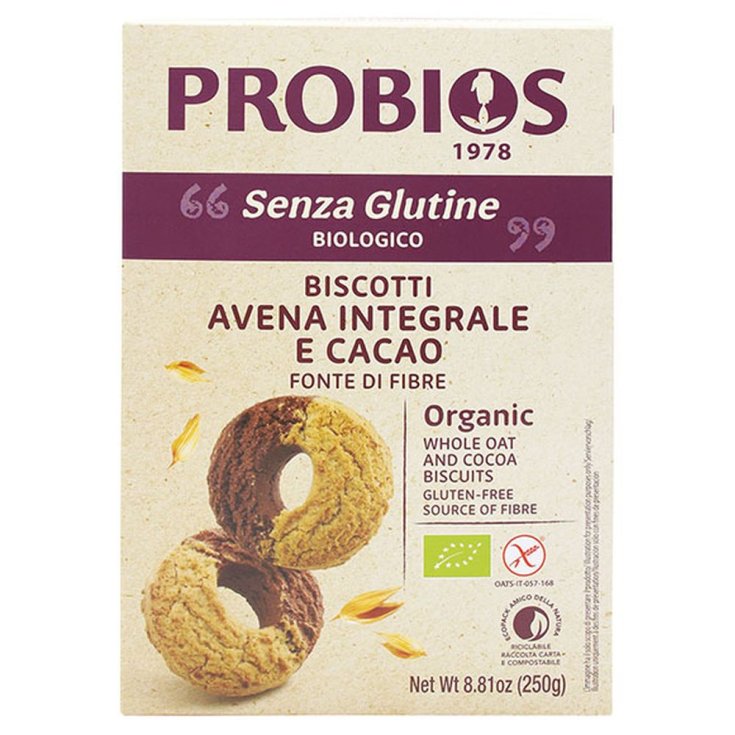 Altri Cereali Biscotti All'Avena E Cacao Probios 250g