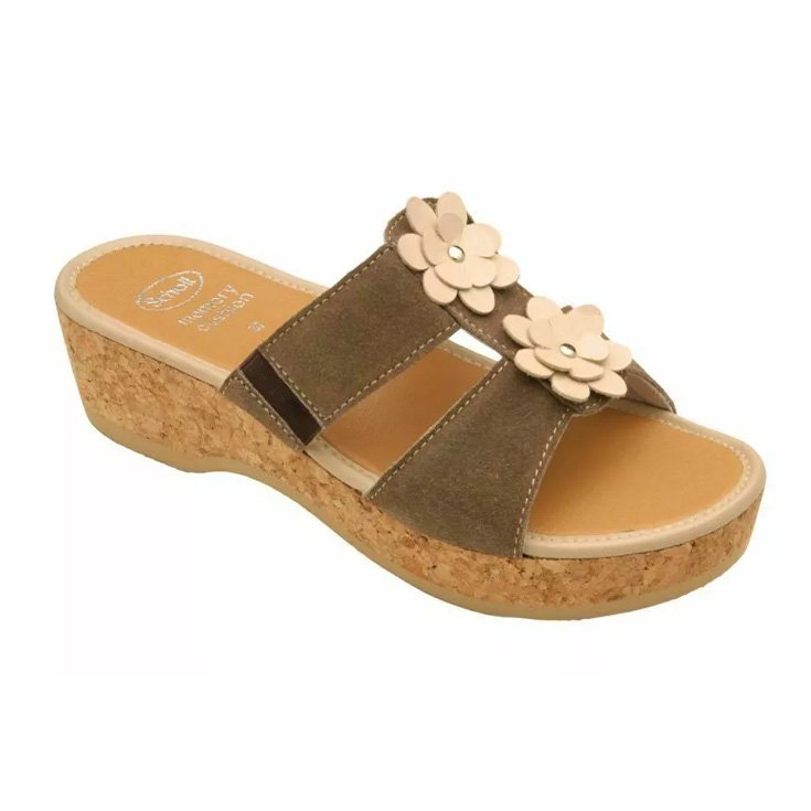 DOMILLA Pelle Scamosciata Donna Taupe 40 Dr.Scholl&reg;