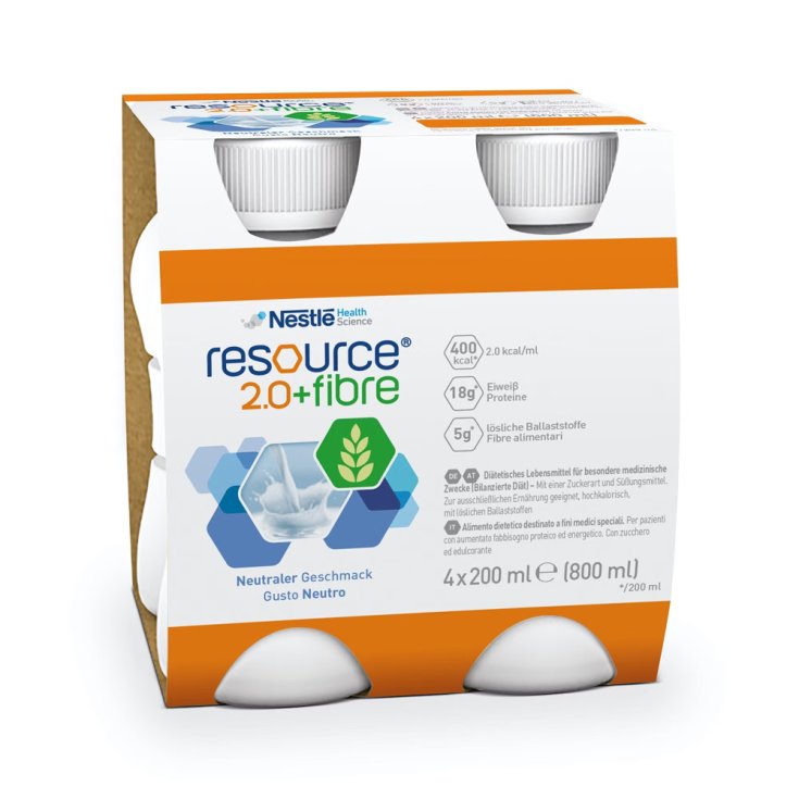 RESOURCE® 2.0 + FIBRE Neutro Nestlè 4X200ml