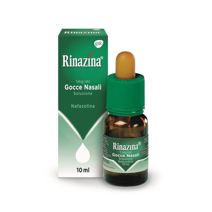 Rinazina 0,1% Gocce Decongestionante Nasale 10ml