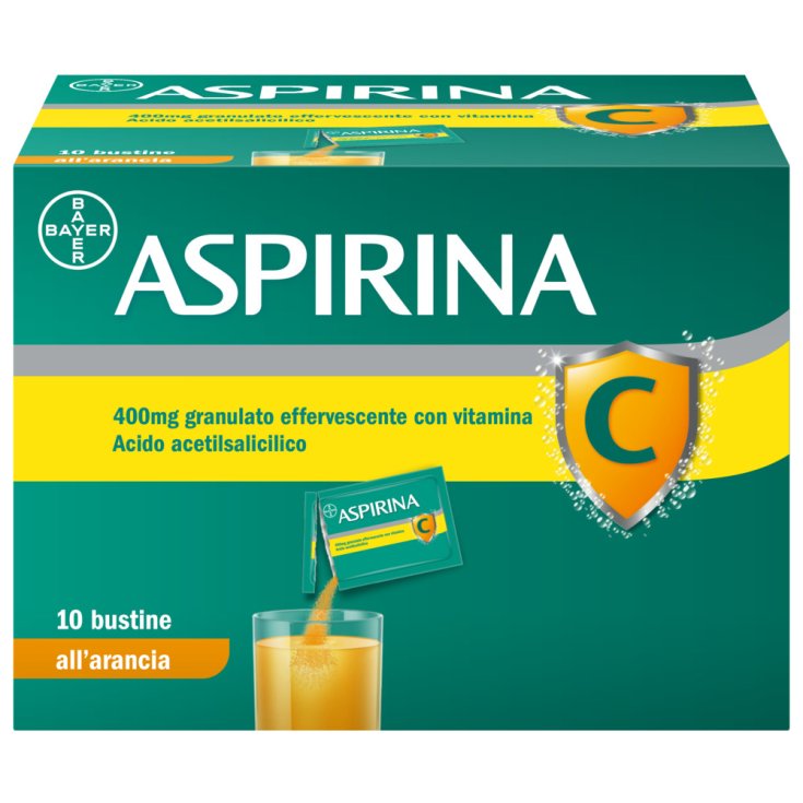 Aspirina C 400mg + 240mg Granulato Arancia Bayer 10 Bustine
