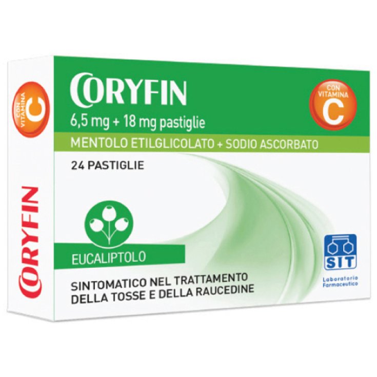 Coryfin 6,5 + 18 mg Mentolo Eucaliptolo SIT Laboratorio Farmaceutico 24 Pastiglie