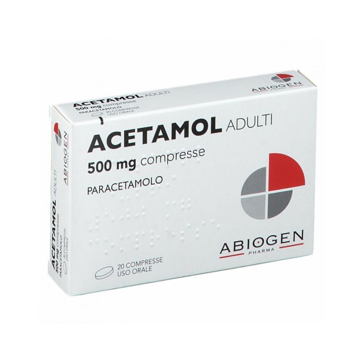 Acetamol Adulti 500mg Abiogen 20 Compresse