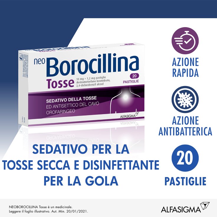 NeoBorocillina Tosse Alfasigma 20 Pastiglie