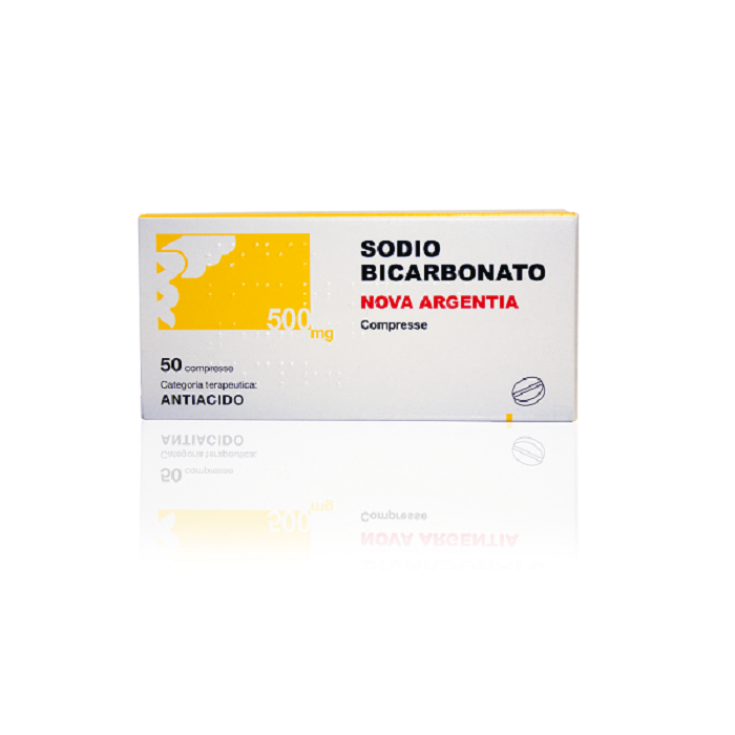 Nova Argentia Sodio Bicarbonato 500mg Per Acidità Di Stomaco 50 Compresse