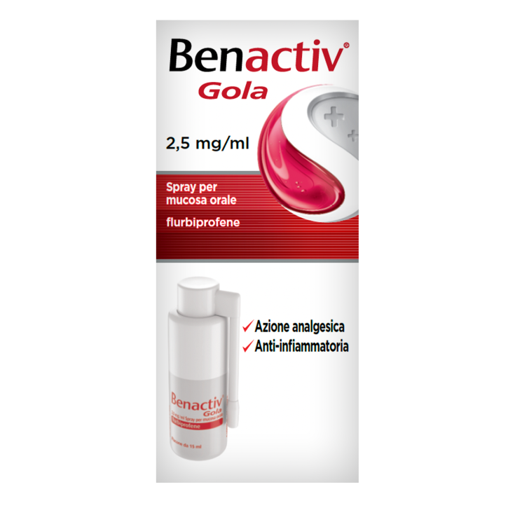 Benactiv Gola Spray Per Mucosa Orale Reckitt Benckiser 15ml