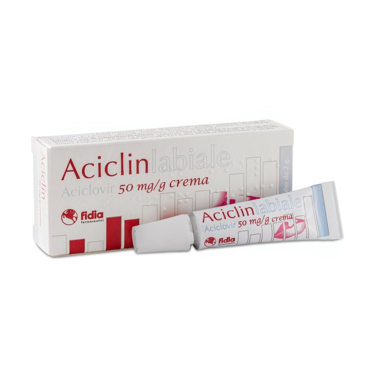 Aciclin Labiale Aciclovir 5% Crema Fidia 2g