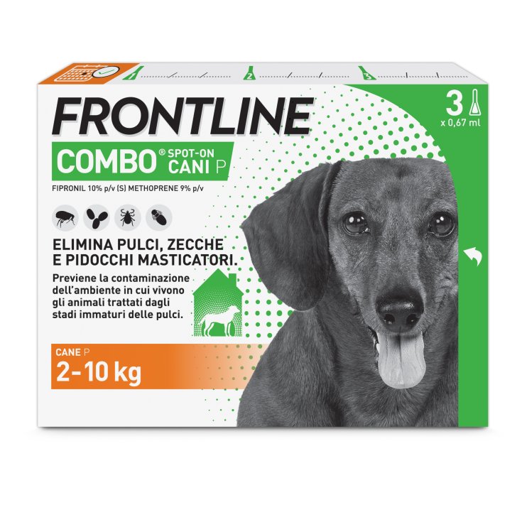 Frontline Combo Cani (2-10Kg), 3 Pipette Antiparassitarie