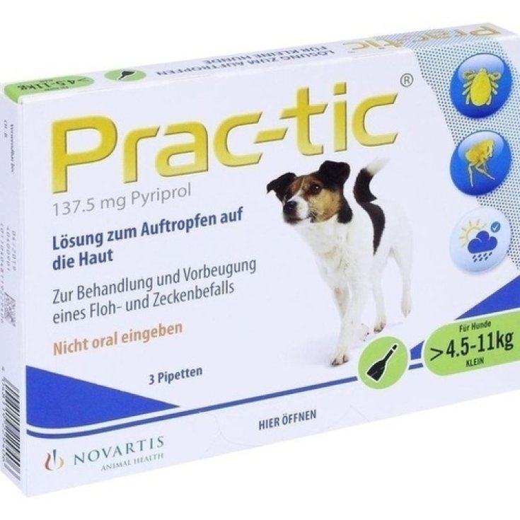 Prac-Tic 137,5mg Novartis Animal Health 3x1,1ml