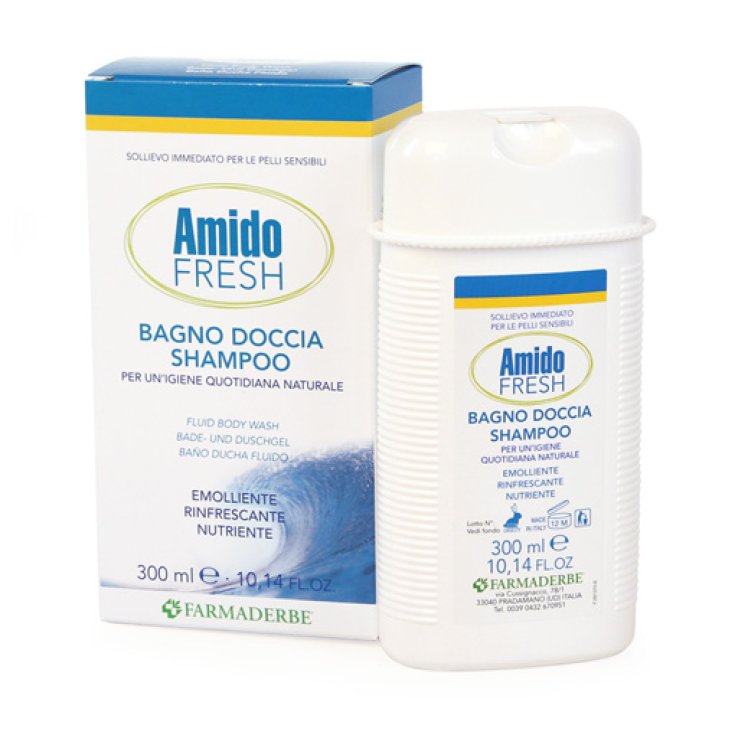 Amido Fresh Bagno Doccia Shampoo Farmaderbe 300ml
