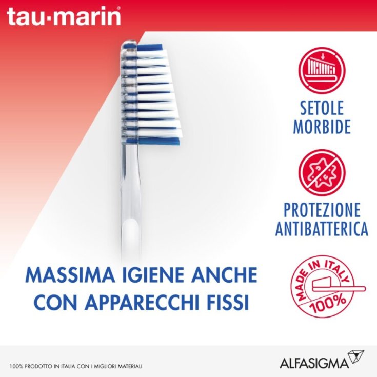 TAU-MARIN Spazzolino Denti PROFESSIONAL 27 MEDIO