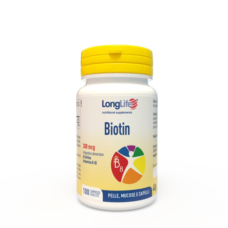 Biotin 300mcg LongLife 100 Compresse Rivestite