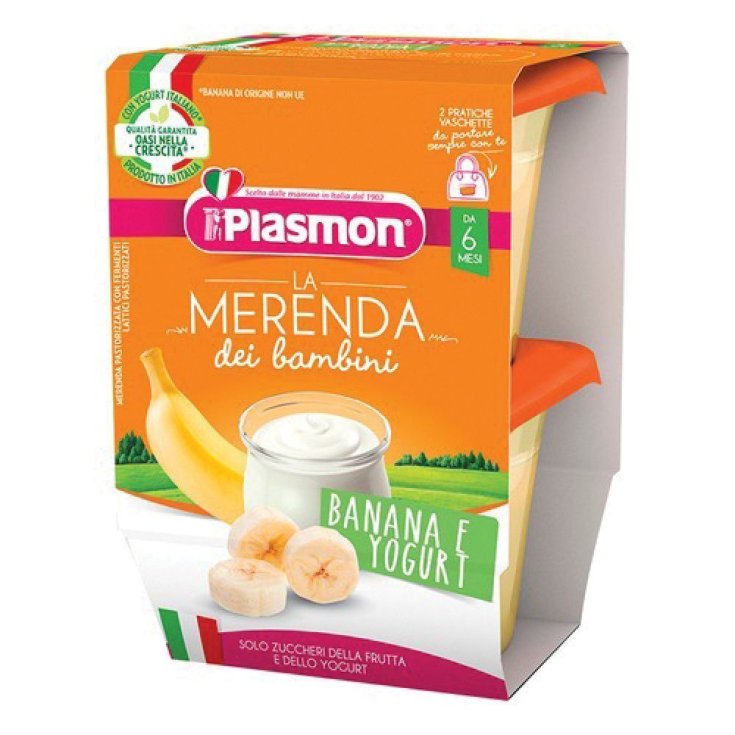 Merenda Banana E Yogurt Plasmon 2x120g