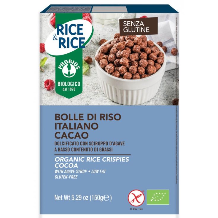Rice&Rice Bolle Di Riso Al Cacao Probios 150g