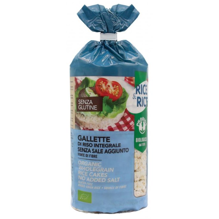 Rice&Rice Gallette Di Riso Integrale Senza Sale Aggiunto Probios 100g