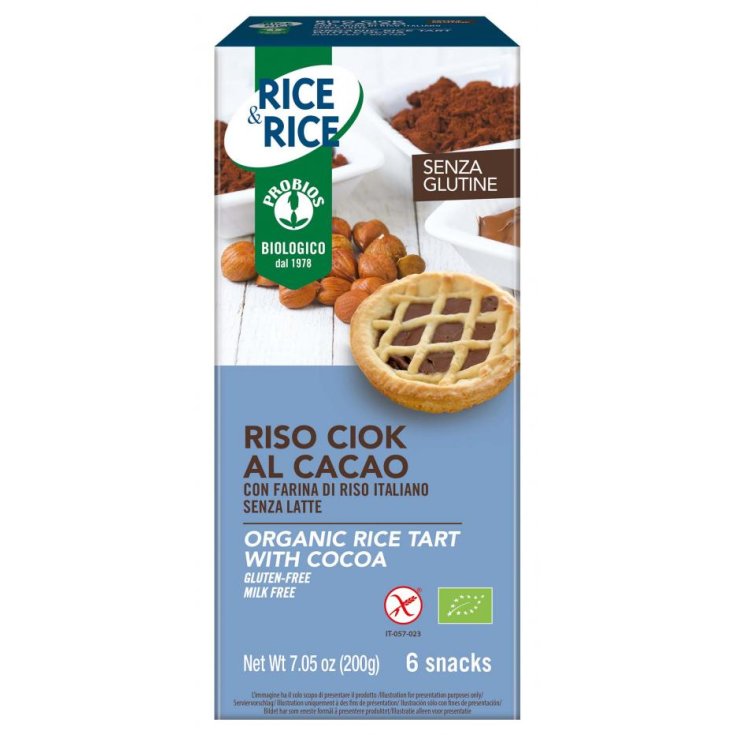 Rice&Rice Riso Ciok Al Cacao Probios 6x33g