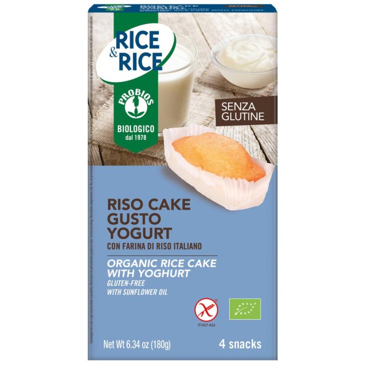 Rice&Rice Riso Cake Gusto Yogurt Probios 4x45g