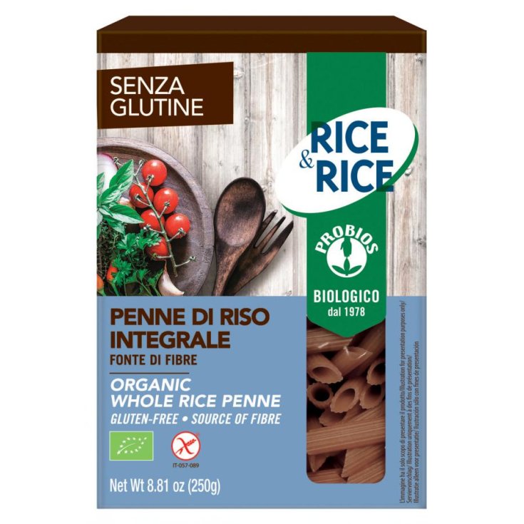 Rice&Rice Penne Di Riso Integrale Probios 250g