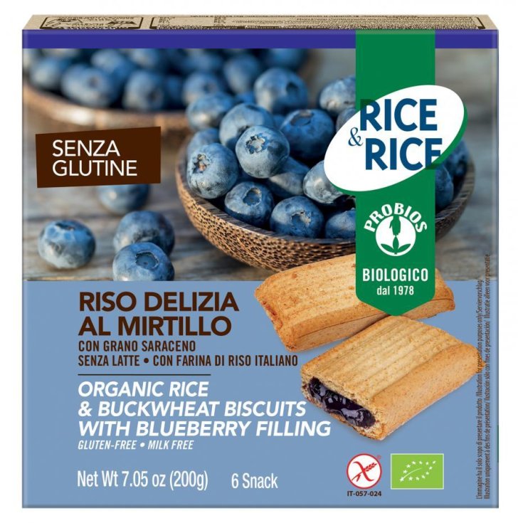 Rice&Rice Riso Delizia Al Mirtillo Probios 6x33g