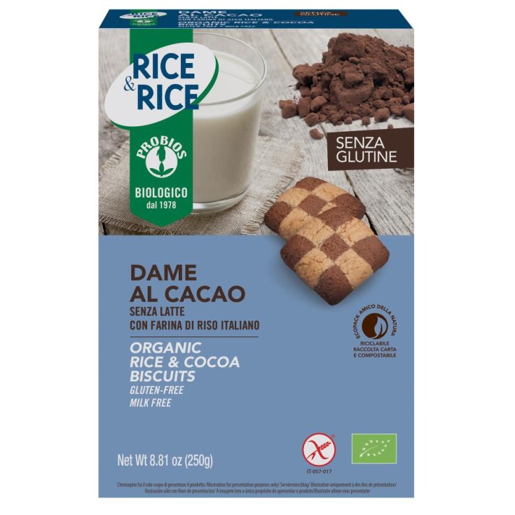 Rice&Rice Dame Di Riso Al Cacao Probios 250g
