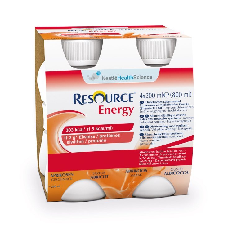 Resource Energy Albicocca Nestlé Health Science 4x200ml