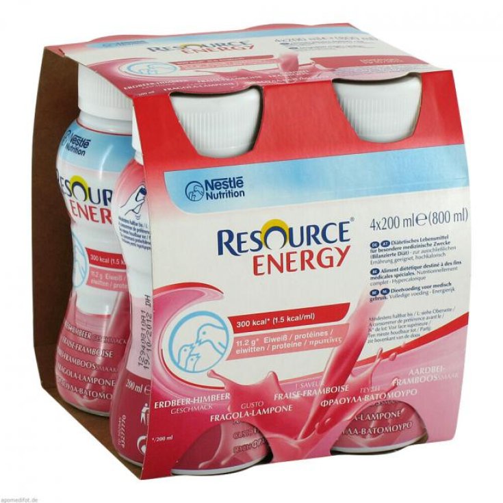 Resource Energy Fragola Lampone Nestlé Health Science 4x200ml