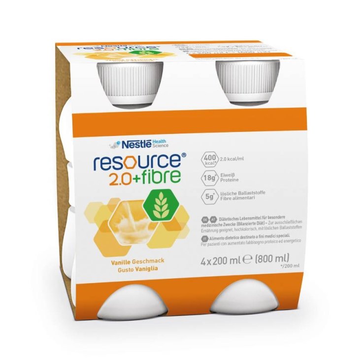 Resource 2,0+Fibre Vaniglia Nestlé Health Science 200ml