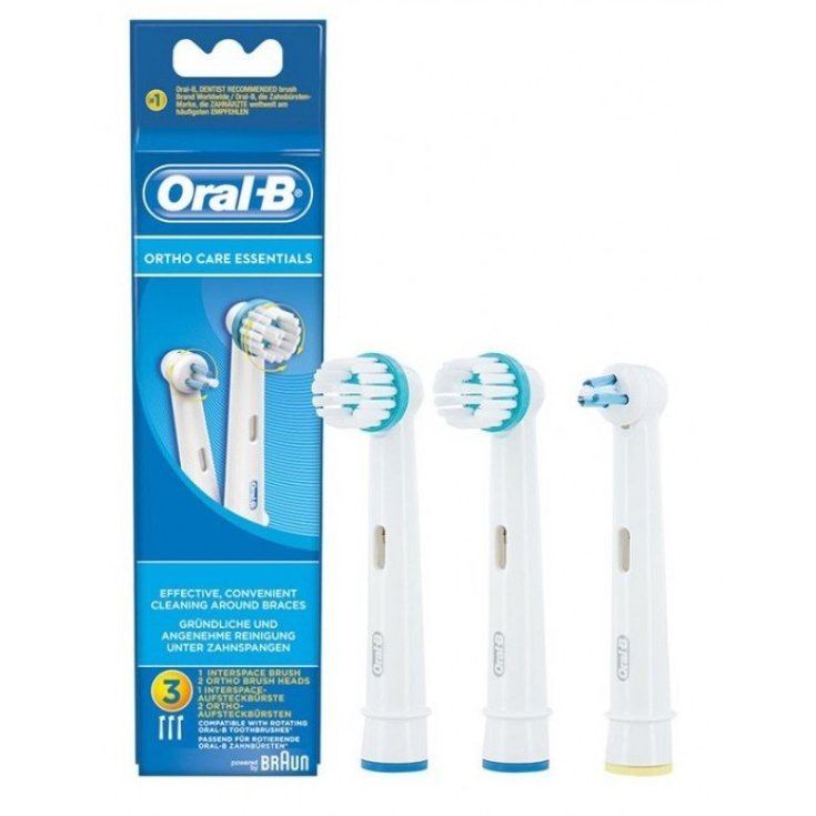 Oral-B® Ortho Care Essentials - Testine di Ricambio 3 Pezzi