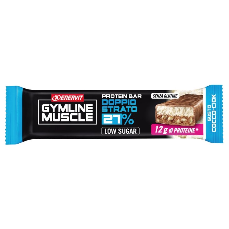 GymLine Muscle High Protein Bar Doppio Strato 27% Cocco-Ciok Enervit 45g