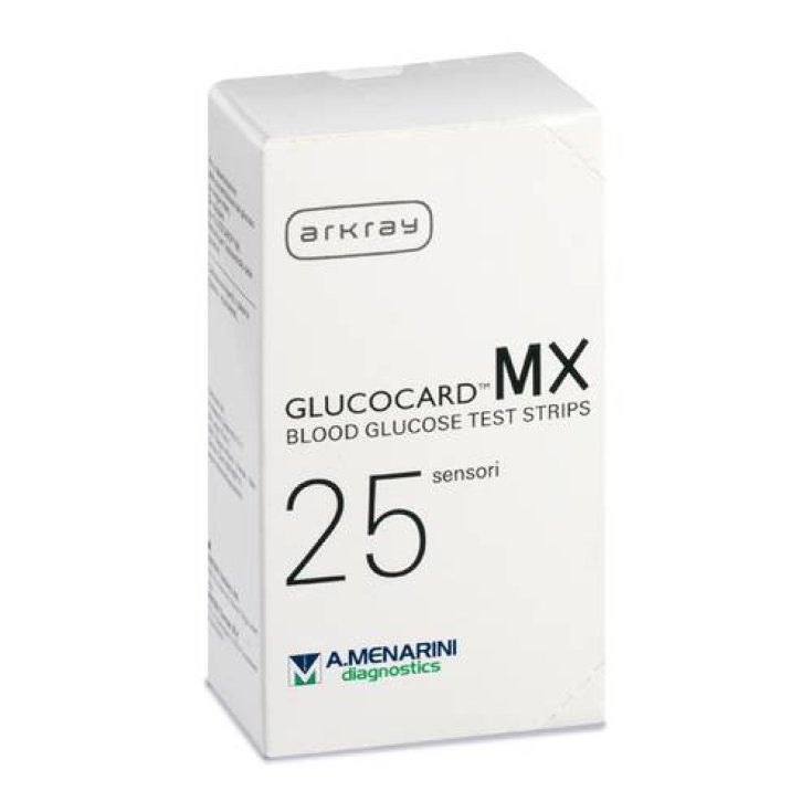 Gluc​​​​​​​ocard MX A.Menarini Diagnostics 25 Sensori