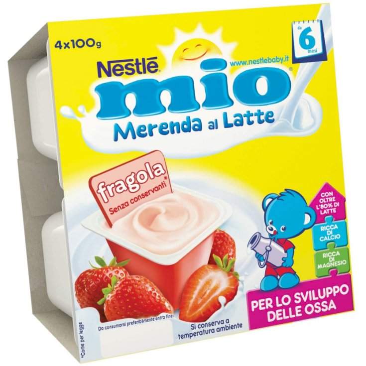 mio Merenda al Latte Nestlé Fragola 4x100g