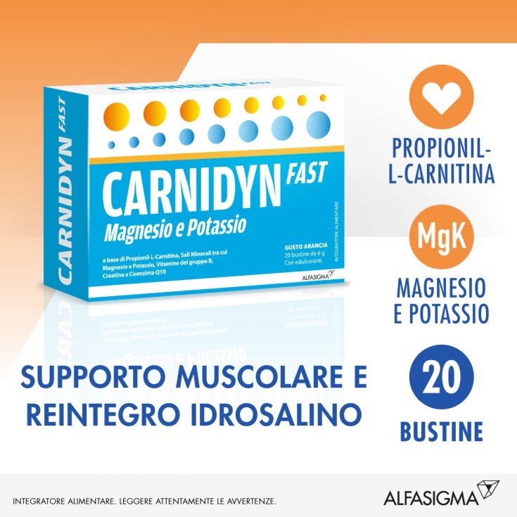Carnidyn Fast Alfasigma 20 Bustine Arancia