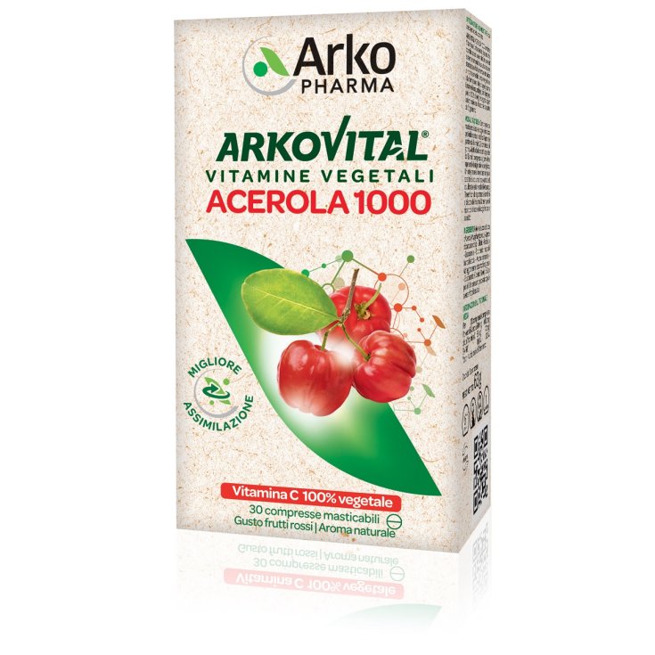 Arkopharma Acerola 1000 Integratore Alimentare 30 Compresse Masticabili