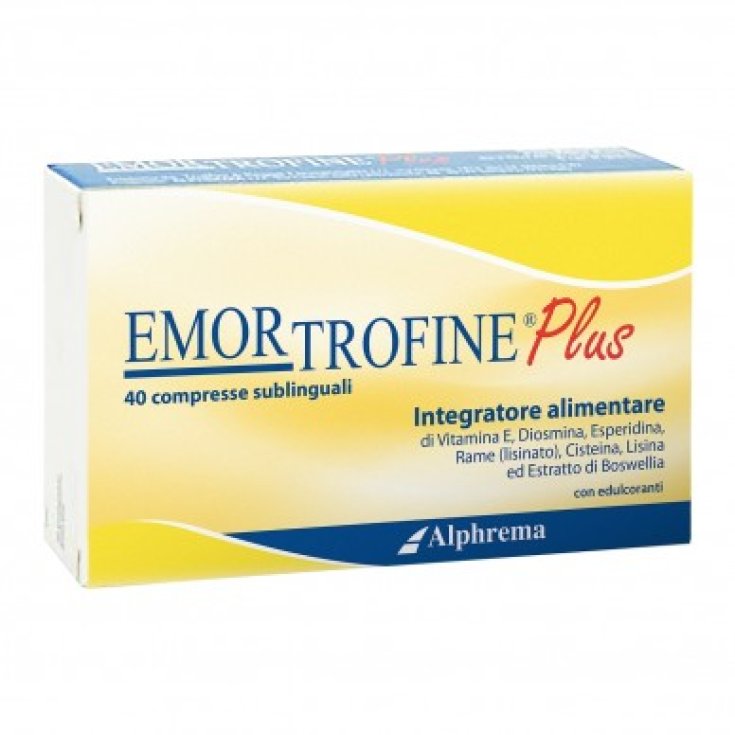 Emortrofine Plus Alphrema 40 Compresse 
