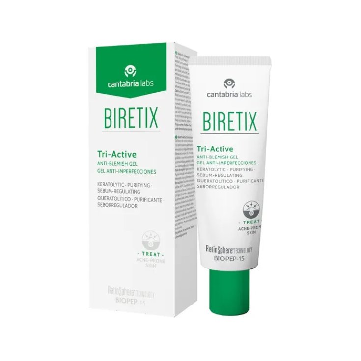 BiRetix Gel Ultra Esfoliante Idratante Lenitivo per Pelli Sensibili a Tendenza Acneica 50ml