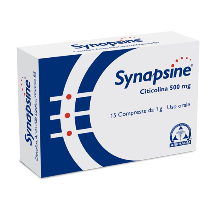 Synapsine Citicolina 500mg ABPharma 15 Compresse