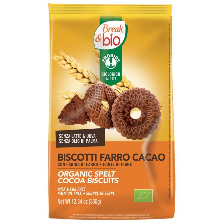 Break&Bio Biscotti Farro Cacao Probios 350g
